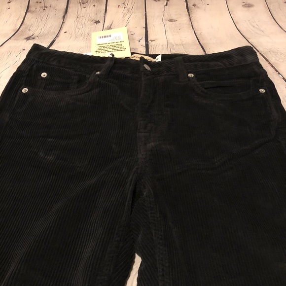 Anthropologie Black Corduroy Pants The Cords - Picture 4 of 8
